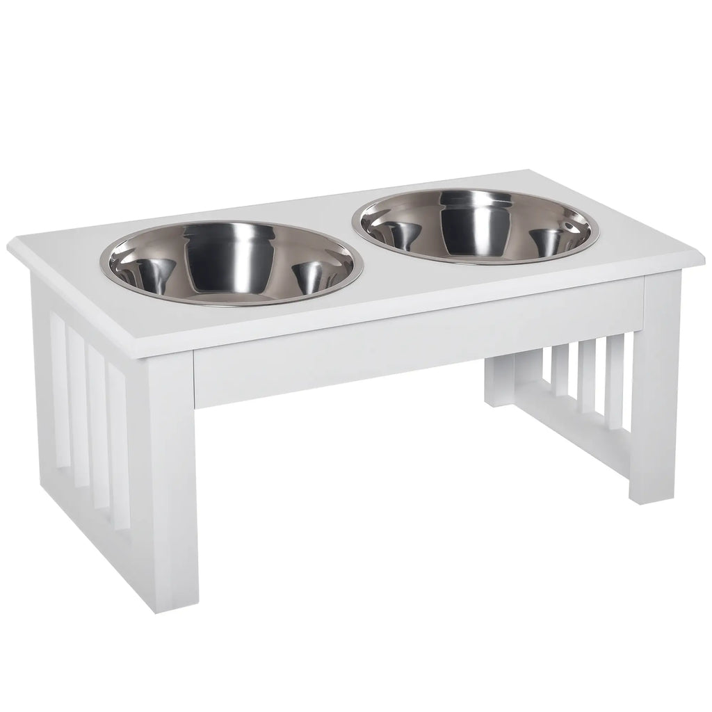Comedero Elevado para Perros con 2 Cuencos de Acero Inoxidable | Diseño Elegante para una Alimentación Más Cómoda y Saludable