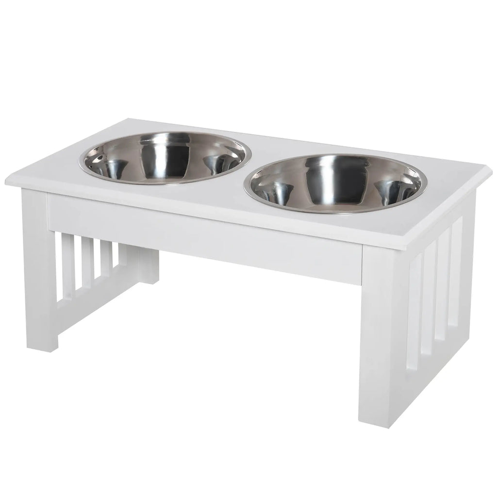 Comedero Elevado para Perros con 2 Cuencos de Acero Inoxidable | Diseño Elegante para una Alimentación Más Cómoda y Saludable
