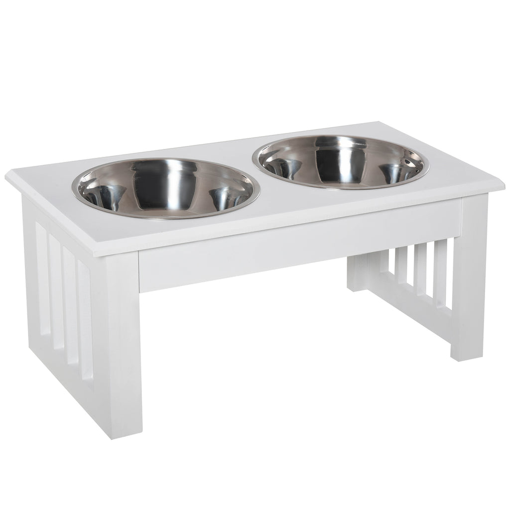 Comedero Elevado para Perros con 2 Cuencos de Acero Inoxidable | Diseño Elegante para una Alimentación Más Cómoda y Saludable