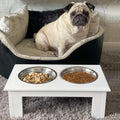 Comedero Elevado para Perros con 2 Cuencos de Acero Inoxidable | Diseño Elegante para una Alimentación Más Cómoda y Saludable